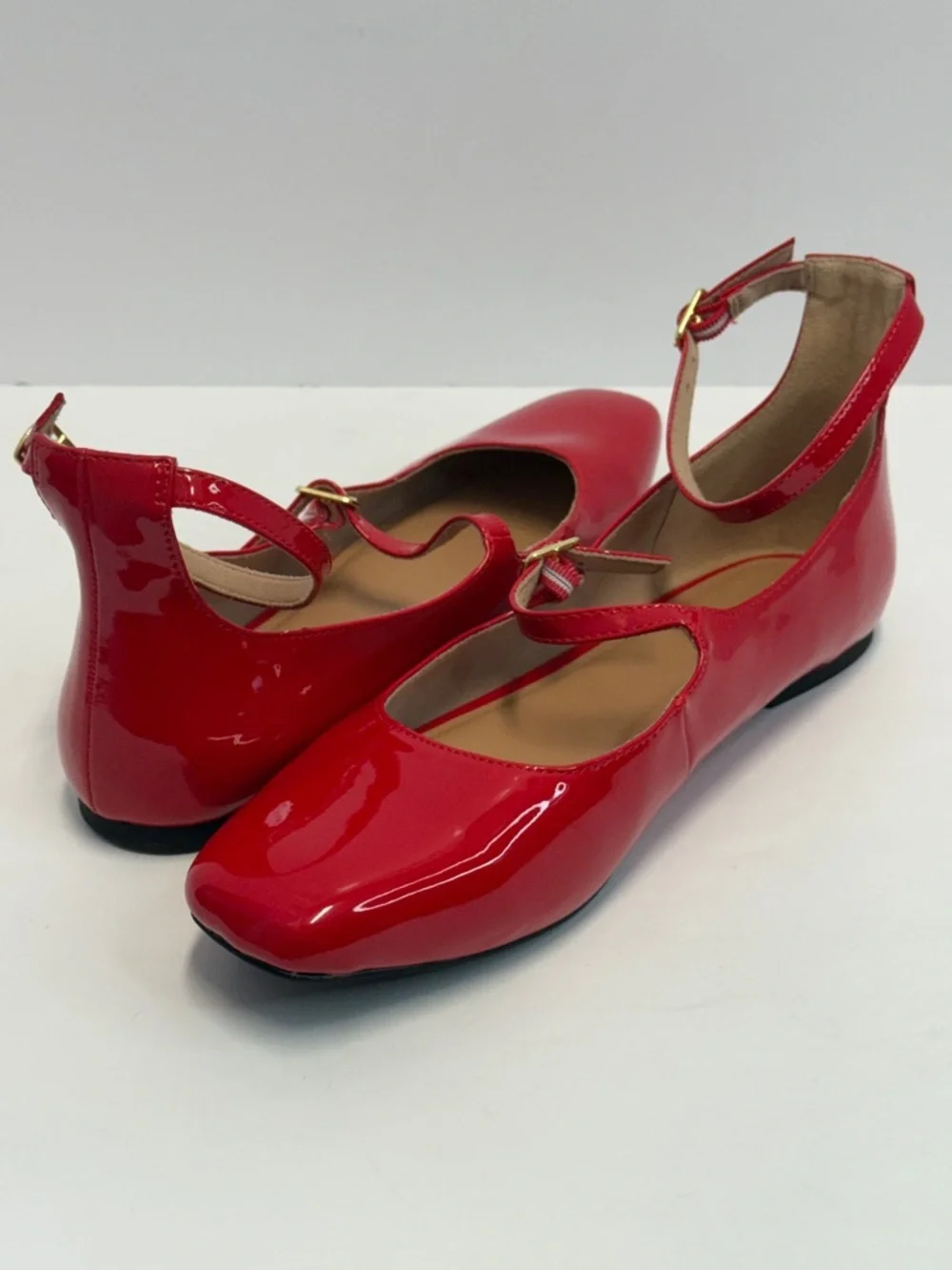 Old Navy shiny red